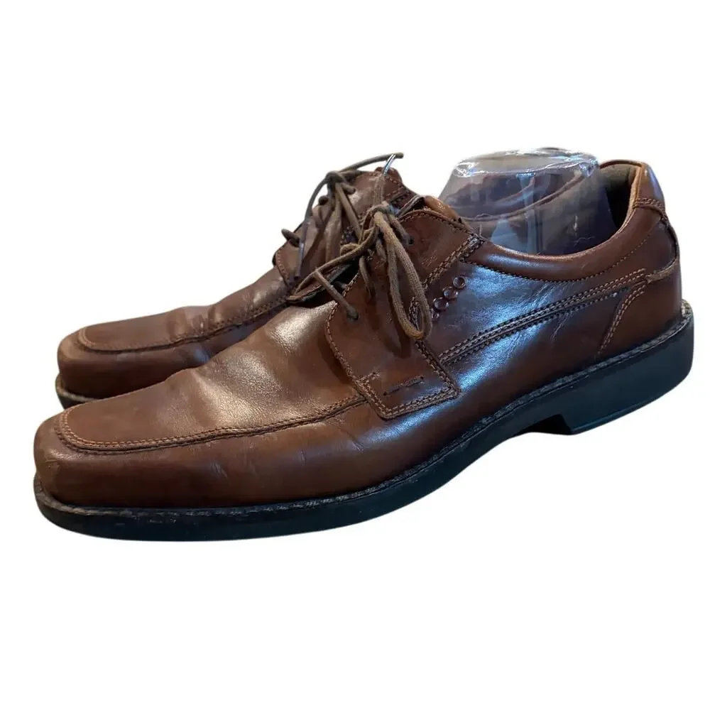 Ecco Brown Leather Men's Oxford Dress Shoes Size 47 US 13